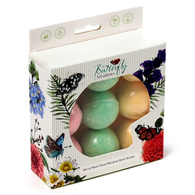 Beauty-Geschenkset mit 9 Schmetterlings-Brechkugeln